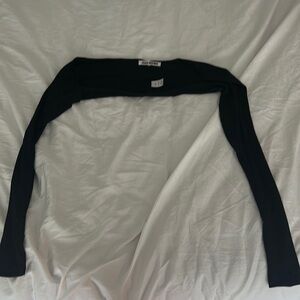 JOAH BROWN black sleeve shrug